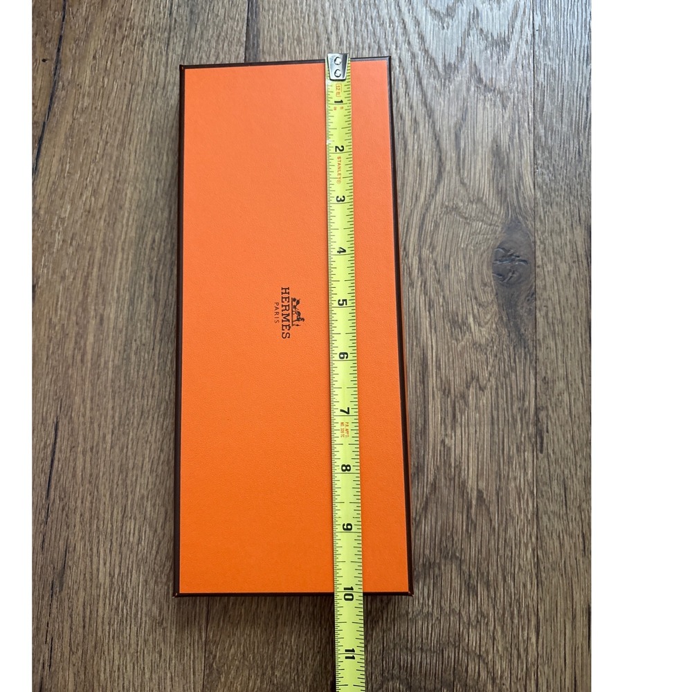 Hermes Paris Orange Rectangular Accessory Gift Storage Box Designer - Picture 4 of 9